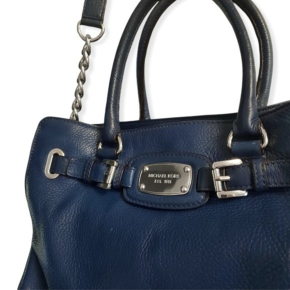 MICHAEL KORS Navy Leather Bag - Picture 2 of 11